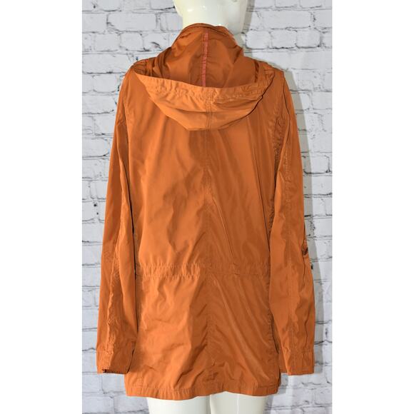 J. Crew Jacket Women's Hooded Pockets Full Zip Snap Lightweight Rain Jacket Coat - Picture 4 of 7